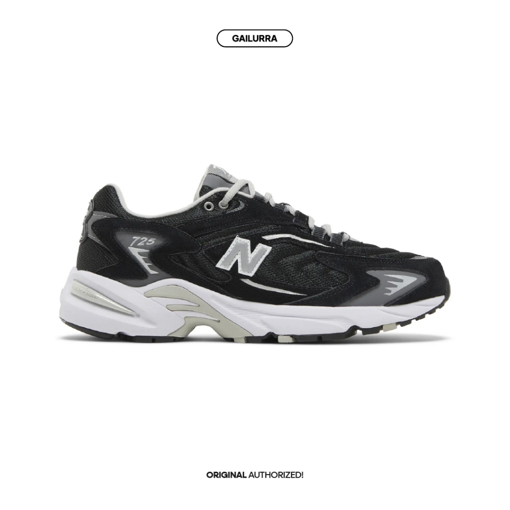New Balance 725 Black Metallic Silver Original