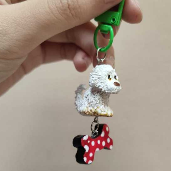 CUSTOM CLAY KEYCHAIN (GANCI) by little keyo 99%