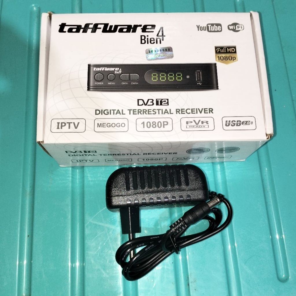 Adaptor set top box Taffware Bien4 5V 2A AC DC power suplay stb taffware Bien 4 DVB T2
