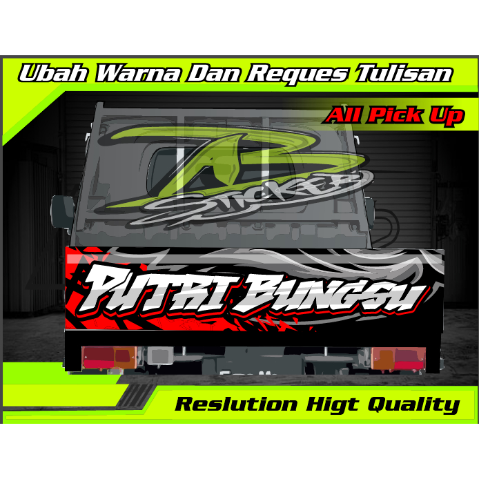 Stiker decal pintu belakang grandmax | semua mobil pick up