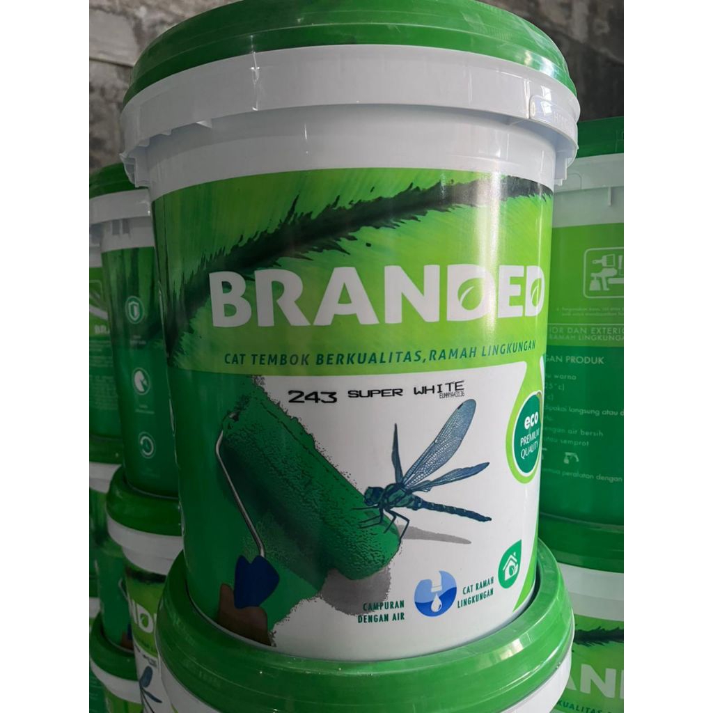 ‎Cat Tembok Branded Interior Biru & Hijau 20 Kg - Hasil Matt, Ramah Lingkungan, Mudah Dikeringkan‎
‎