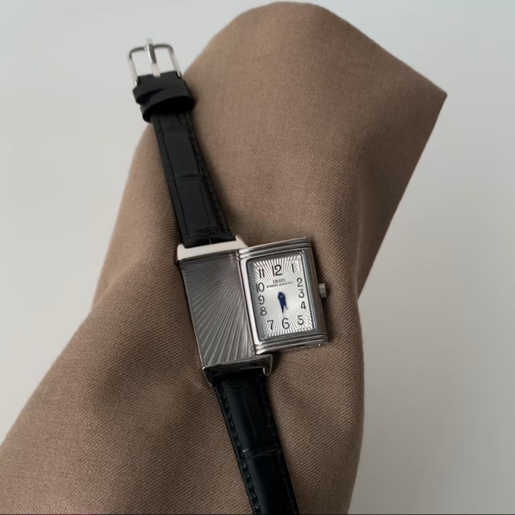 Subtle temperament slide style square exquisite women's watch