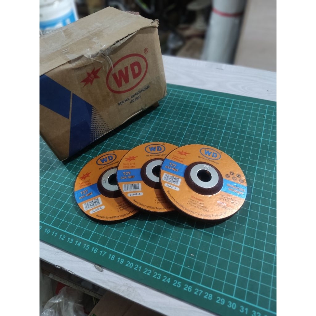 WD Batu Gerinda Amplas WD 4 Inch - Tebal, Tahan Lama