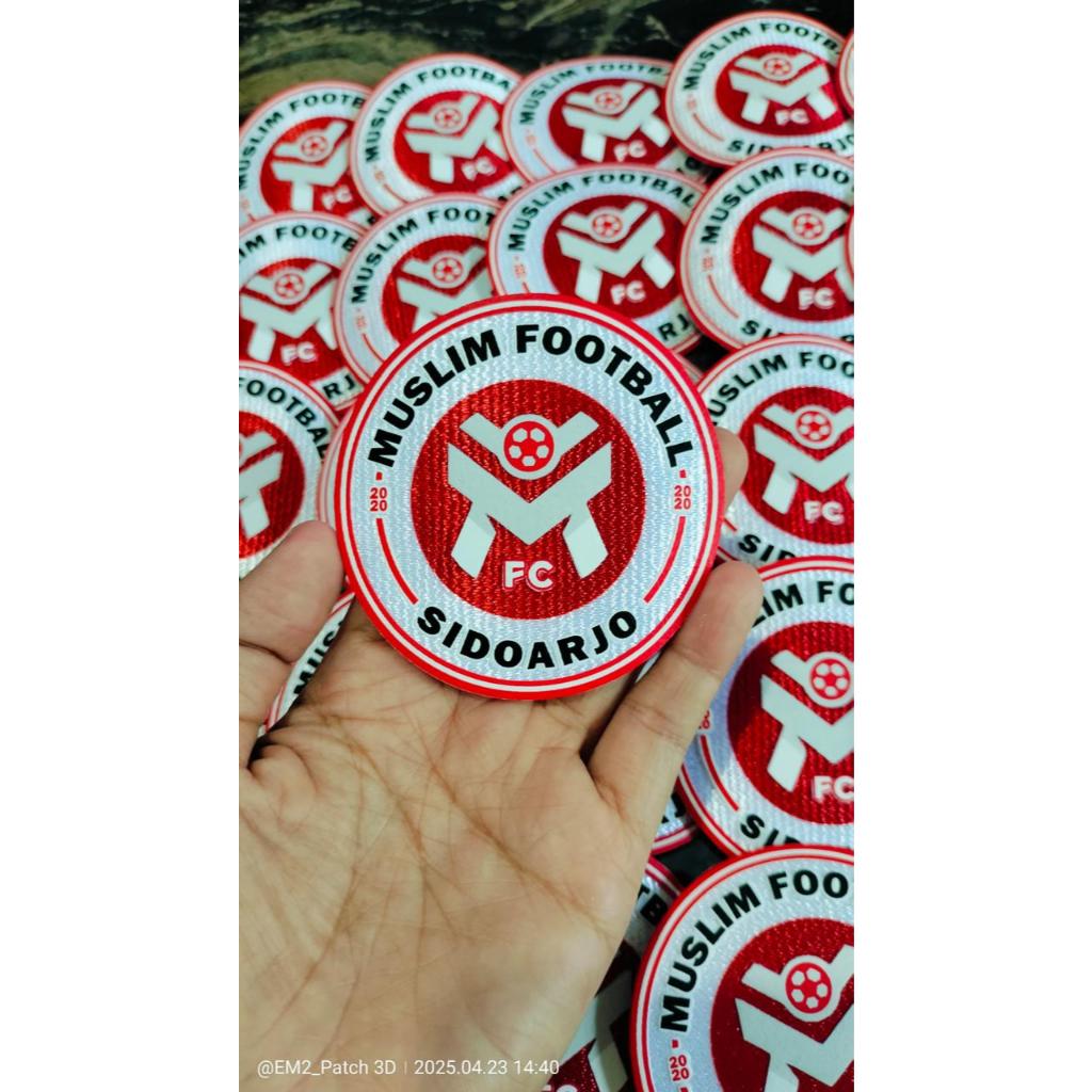 [minimal 12pcs] PATCH LOGO 3D TATAMI PRINT DAN SILIKON, LOGO TIM BOLA, FUTSAL, VOLLEY | CUSTOM