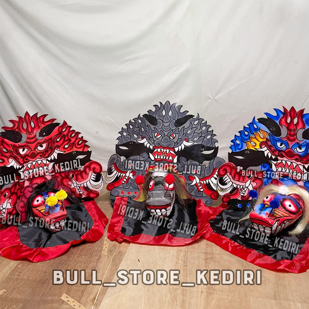 Barongan Caplokan Anak Anak No 3 Bahan Kayu Jamang Talang