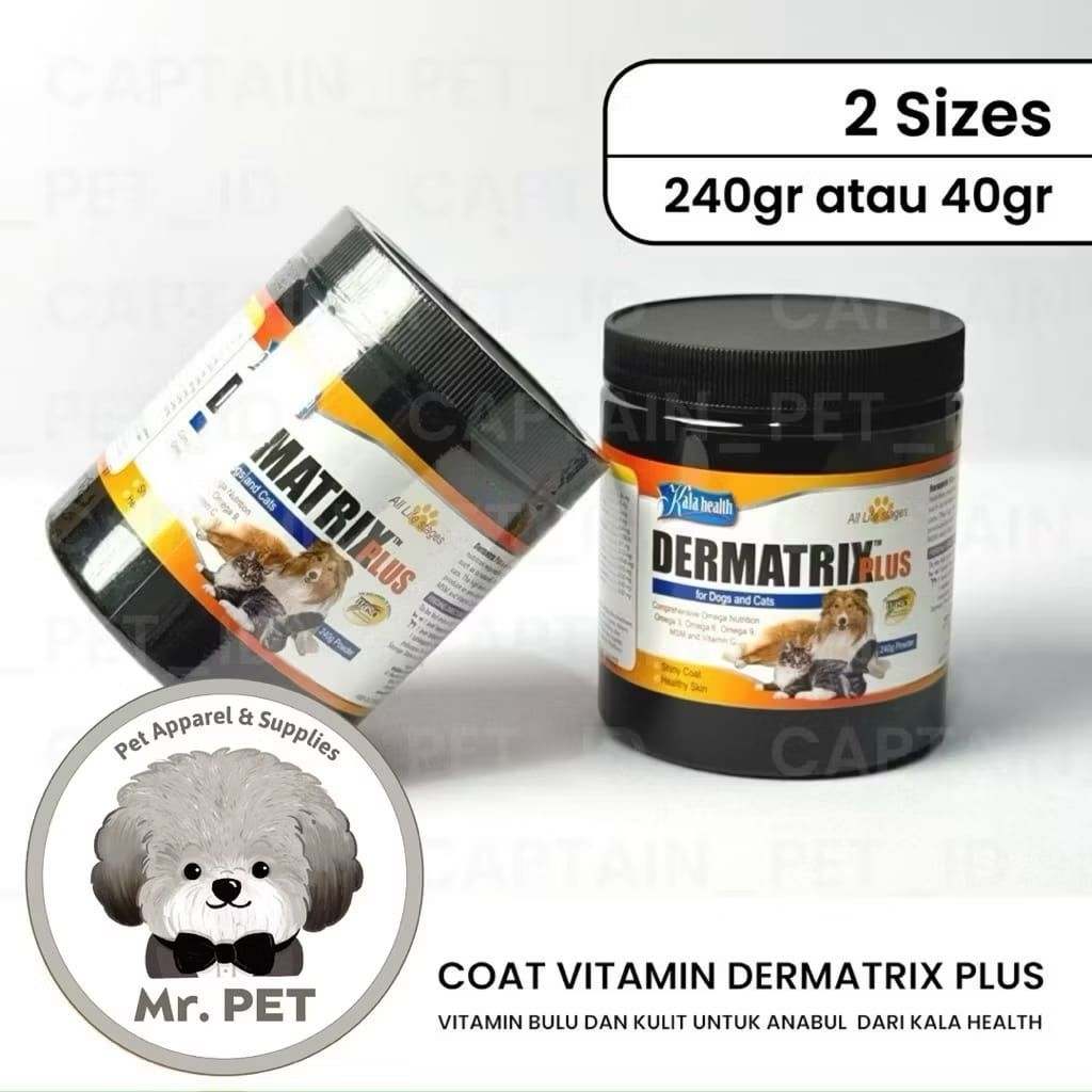 VITAMIN BULU DERMATRIX PLUS SKIN AND COAT SUPPLEMENT FOR CAT AND DOG