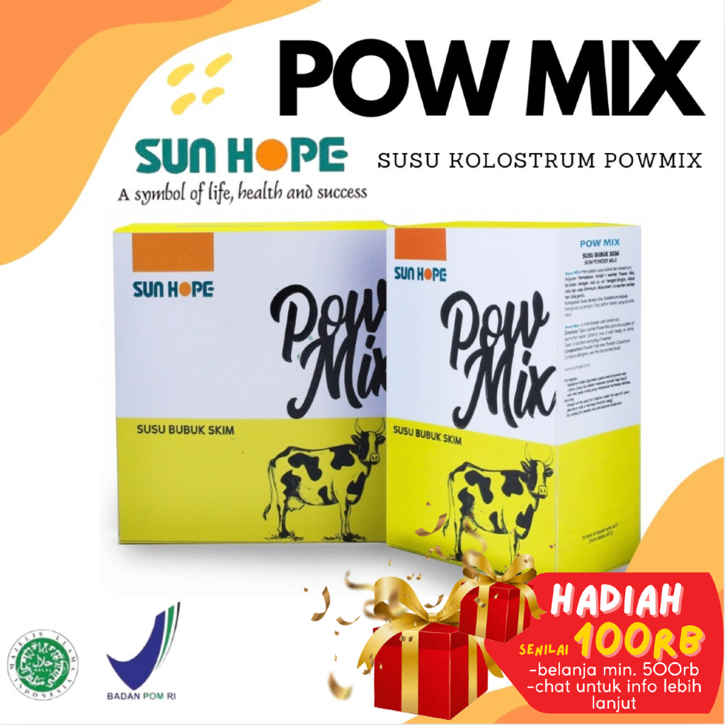 PowMix sunhope pow mix sun hope Susu Kolostrum