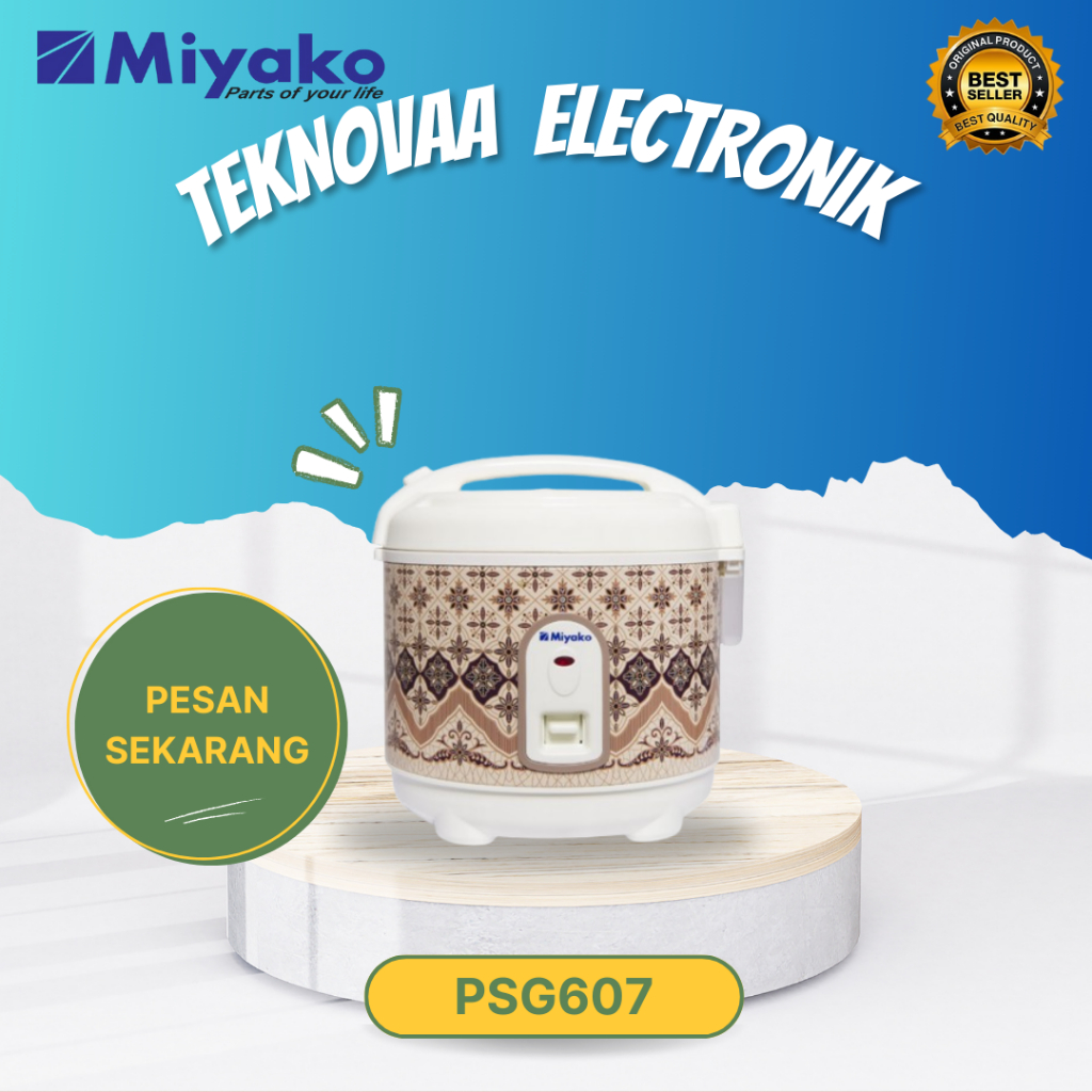 MIYAKO RICE COOKER PSG 607 0.6Liter/PSG607/PSG-607/PSG 607/PSG607/RICE COOKER MINI/GARANSI RESMI