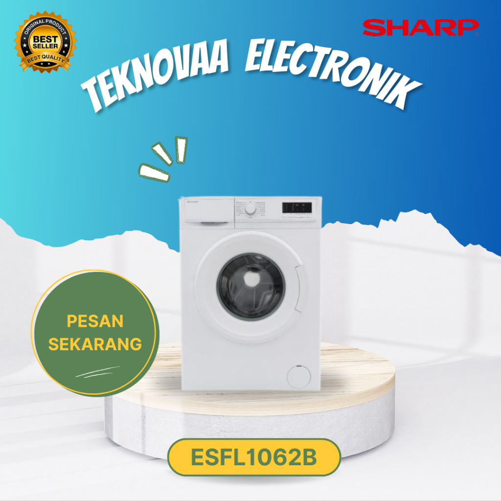 MESIN CUCI SHARP TIPE ESFL1062B