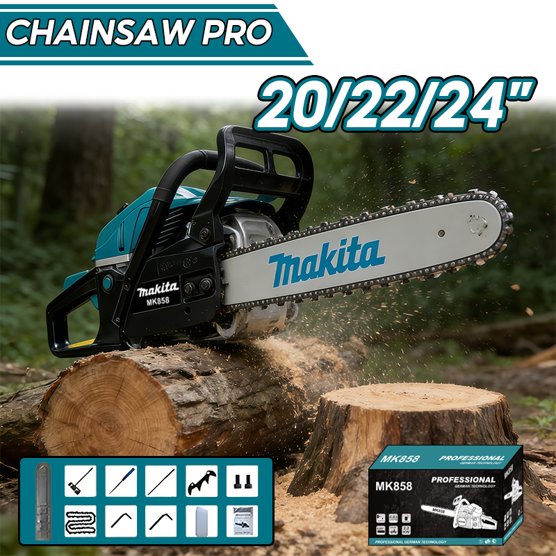 Mesin Gergaji Kayu Chainsaw MAKITA 20/22/24inch 70CC Senso Chainsaw Mini Original