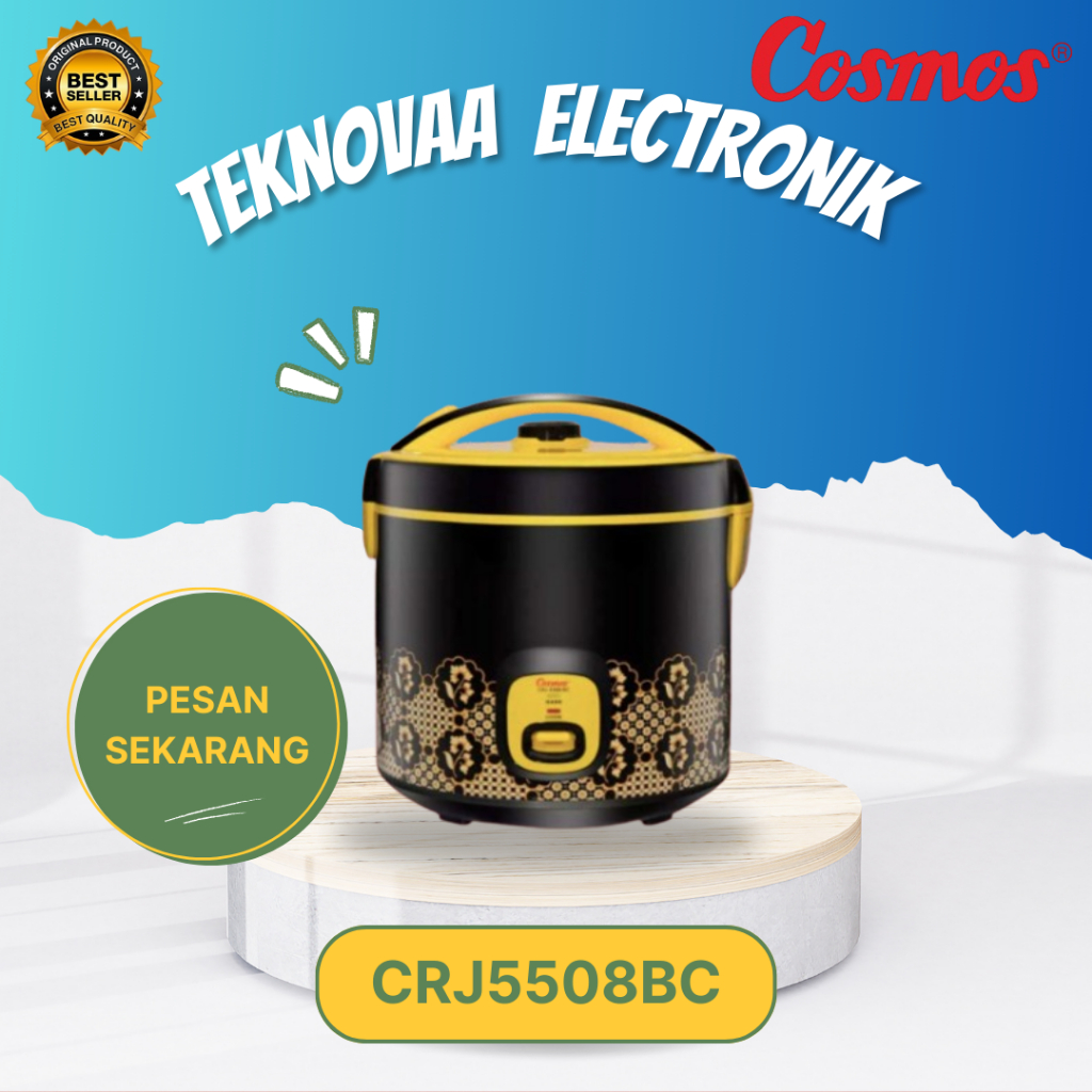 COSMOS RICE COOKER NON STICK CRJ5508BC 2.5L/CRJ-5508BC/CRJ-5508-BC/CRJ 5508BC/ORIGINAL BERGARANSI