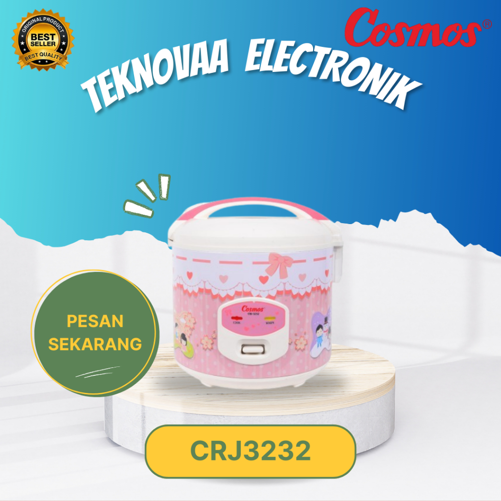 Cosmos Rice Cooker 2 L CRJ3232/CRJ 3232/CRJ 3232/CRJ-3232/CRJ3232/Cosmos 100% Original/ Garansi