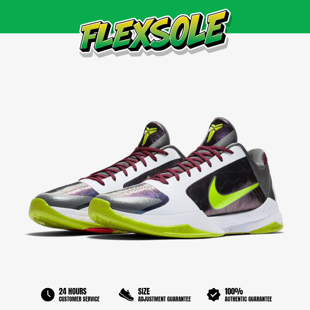 Sepatu Basket Nike Zoom Kobe 5 Protro Chaos Kobe V Purple Cyber Authentic