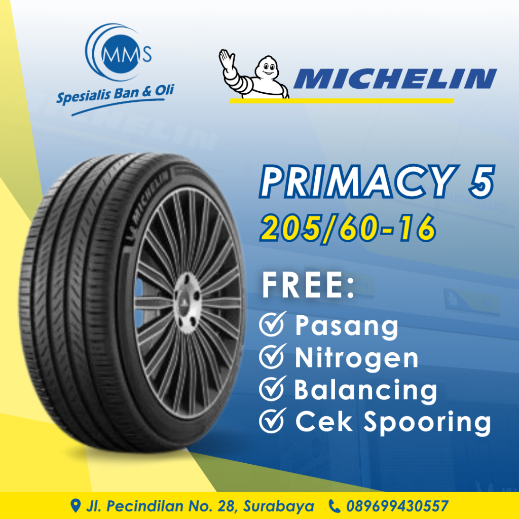 Ban Mobil 205/60 Ring 16 MICHELIN PRIMACY 5