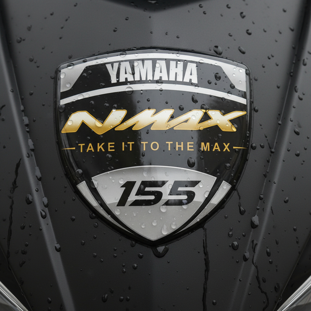 [BISA COD] NMAX LOGO EMBLEM TIMBUL STIKER MOTOR YAMAHA NMAX AKSESORIS SEPEDA MOTOR