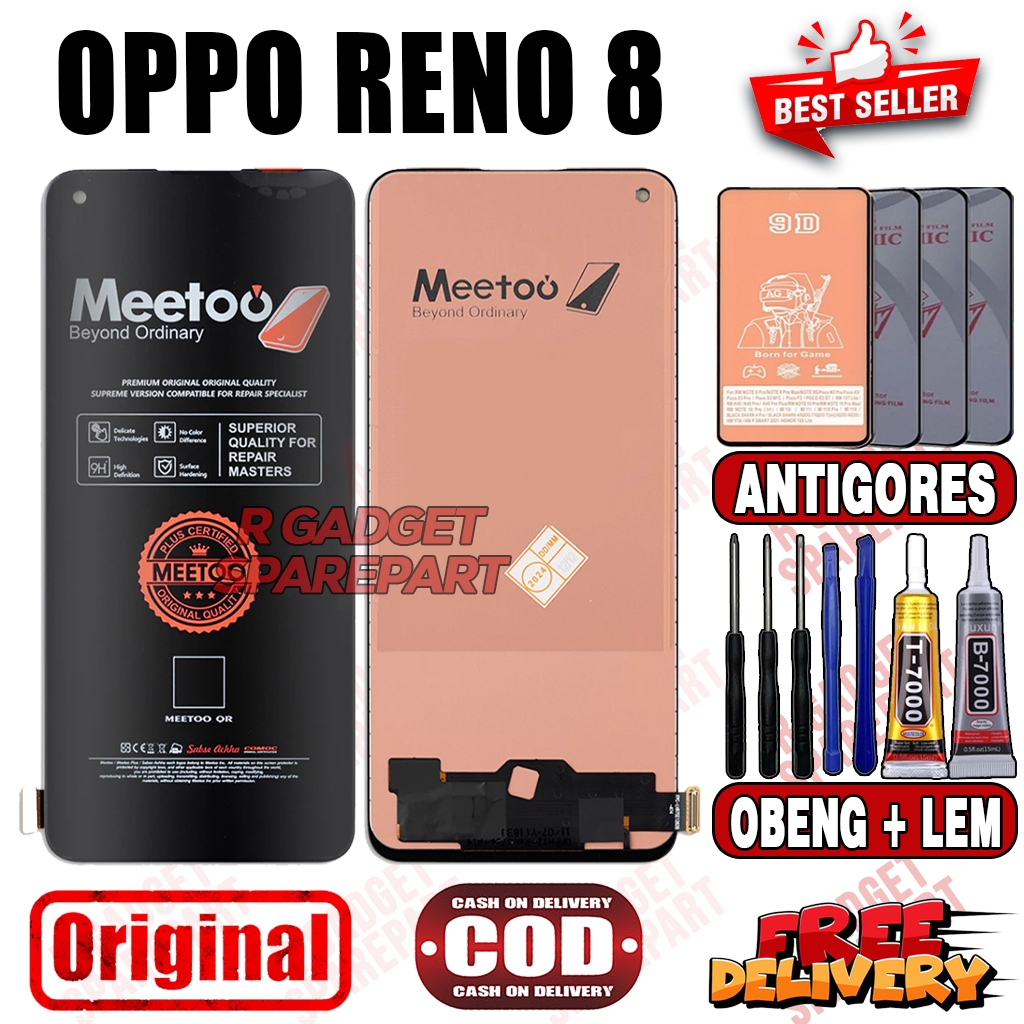 Lcd Touchscreen OPPO RENO 8 Original MEETOO Lcd OPPO RENO 8 Fullset