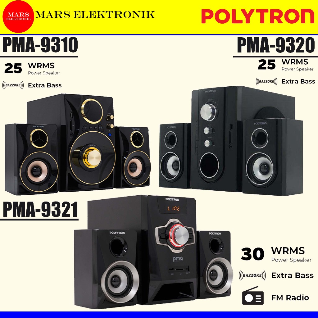SPEAKER POLYTRON PMA-9310 / PMA-9320 / PMA-9321 - MULTIMEDIA  BLUETOOTH PMA 9310 / PMA 9320 / PMA 93