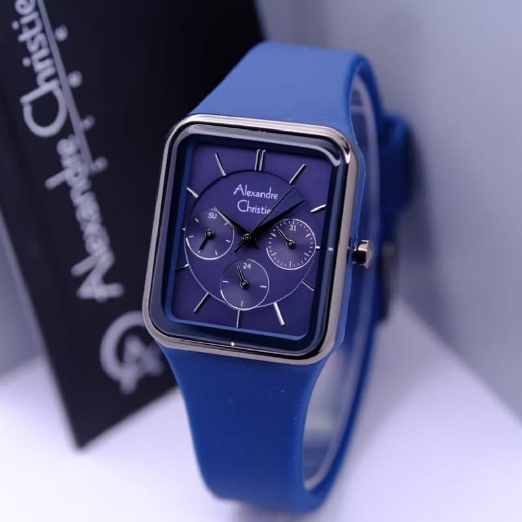 ALEXANDRE CHRISTIE AC 2744LD AC2744LD AC 2744 WANITA RUBBER BLACK ROSEGOLD