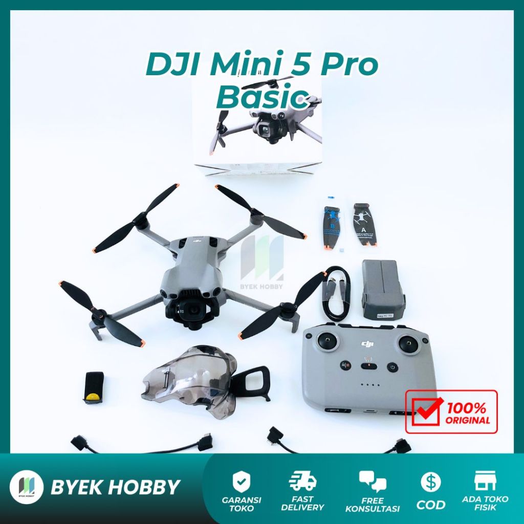 Original DJI Mini 5 Pro Basic - Support DJI RCN3 RCN2 RC 2 (Camera Drone 1 Inch Large CMOS Camera Dr