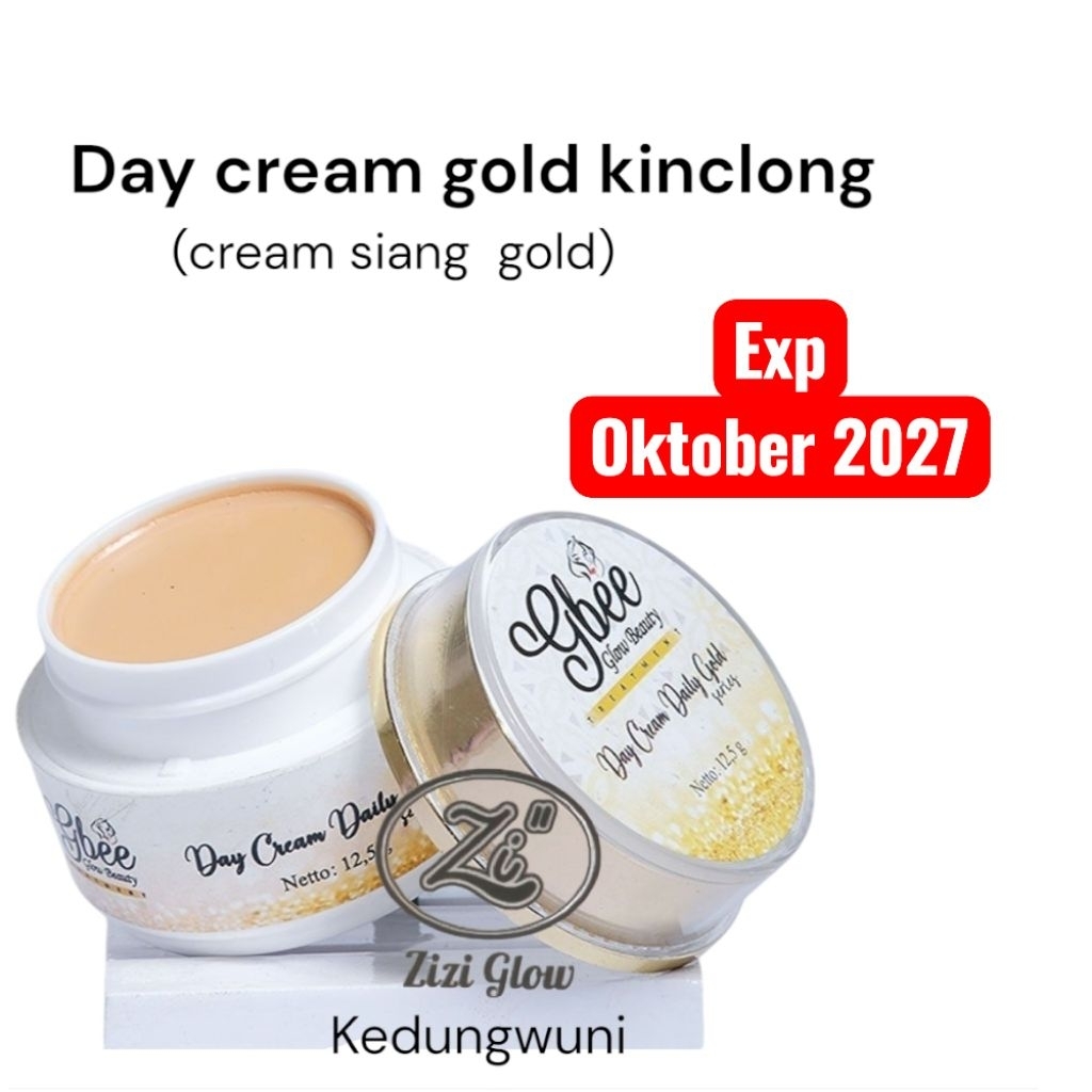 Gbee Glow Beauty Cream siang gold /day cream gold /gbee glow beauty