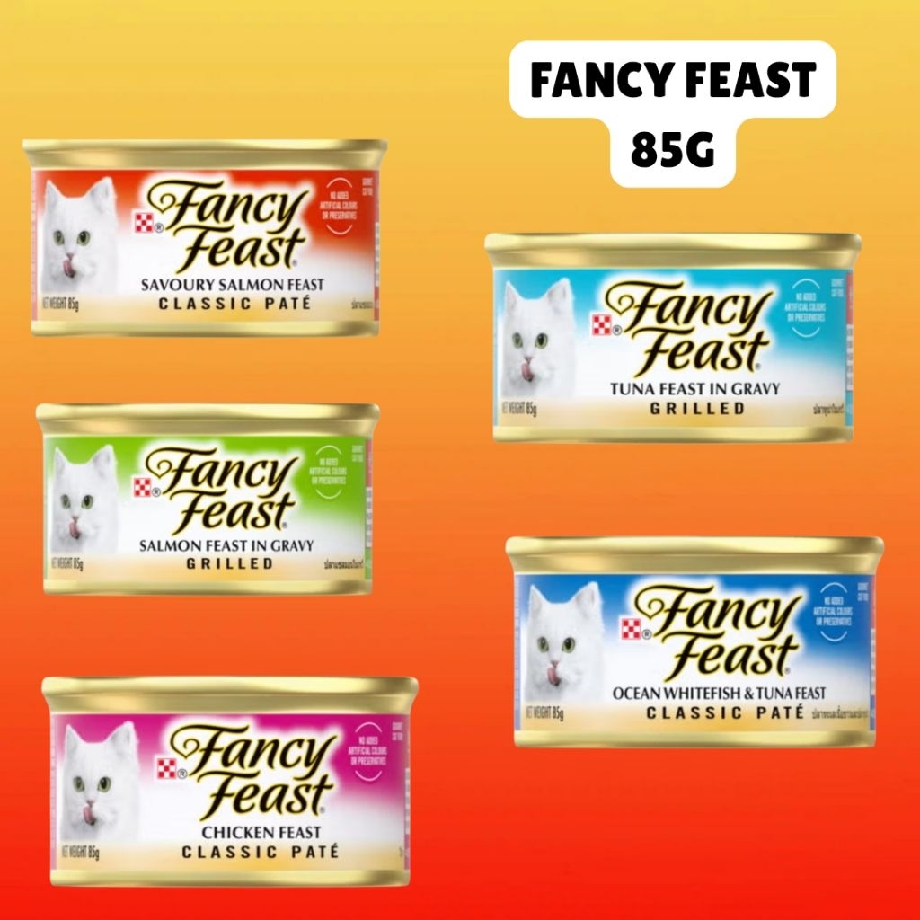 CAT FOOD FANCY FEAST BY PURINA 85 GRAM MAKANAN KUCING BASAH KALENG FANCY FEAST 85G