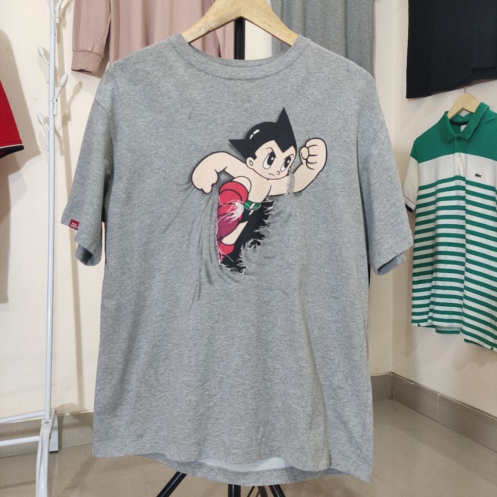 Kaos New Era X Astro Boy Mighty Atom Grey Size L