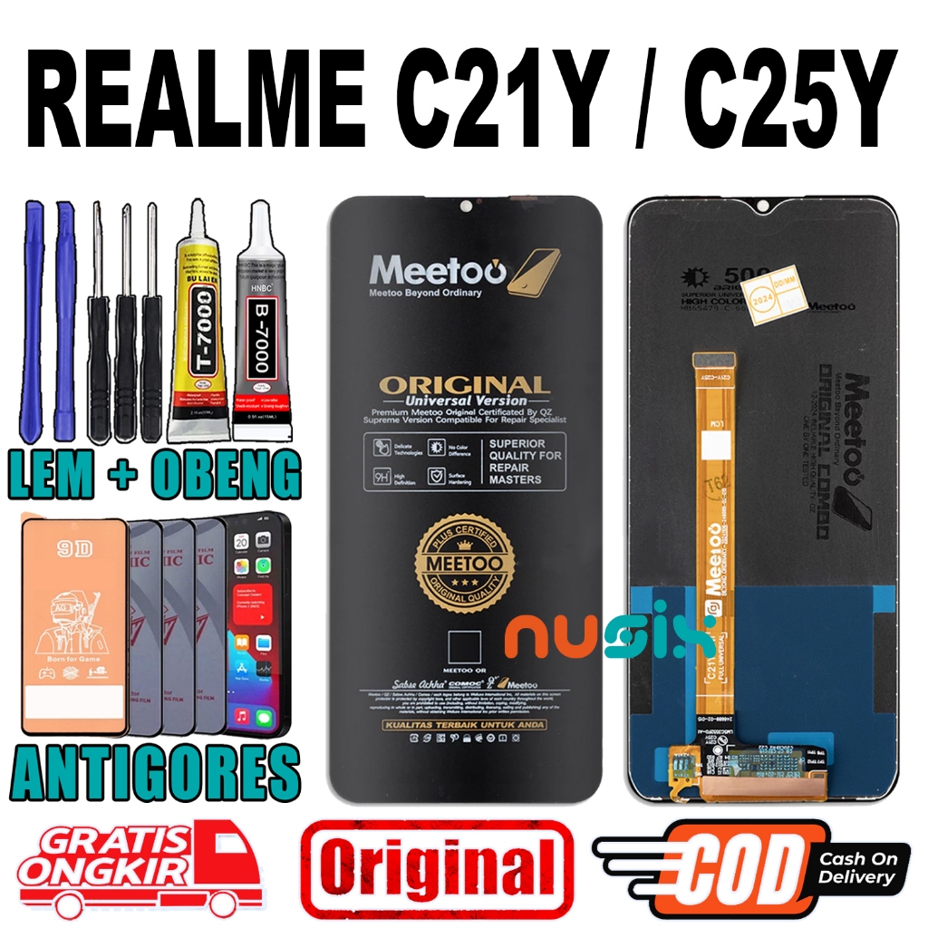Lcd Touchscreen REALME C21Y / REALME C25Y Original MEETOO Lcd Fullset