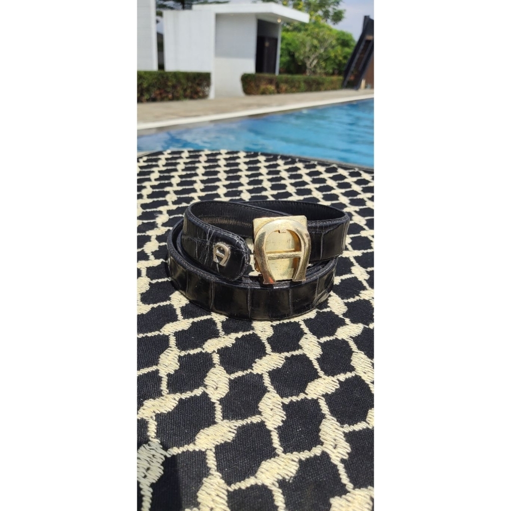 (WAJIB Transaksi Offline) ETIENNE AIGNER BELT Authentic - Preloved