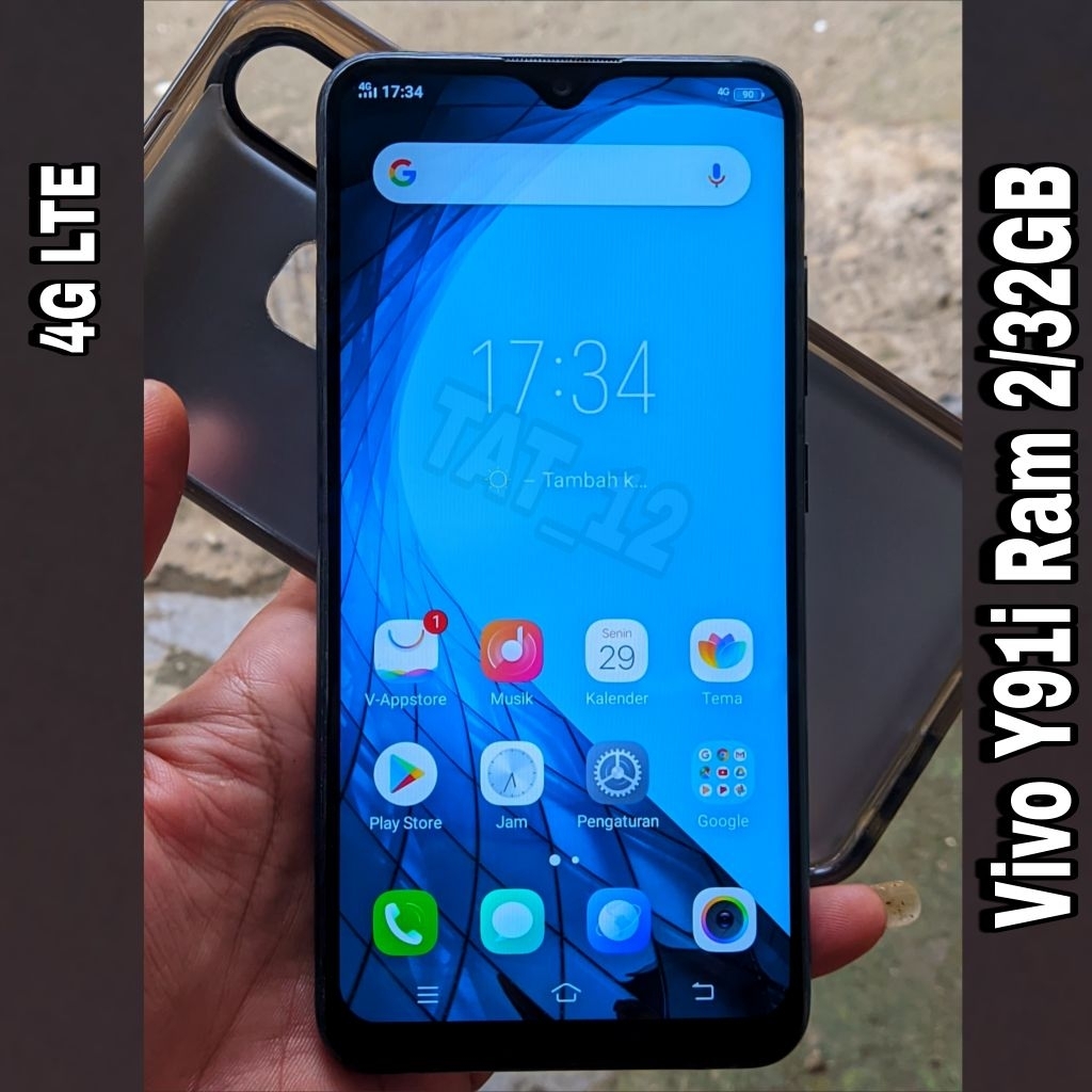 Vivo Y91i Ram 2GB Internal 32GB Sinyal 4G (LTE) Second Original Resmi Siap Pakai Normal Berkualitas 