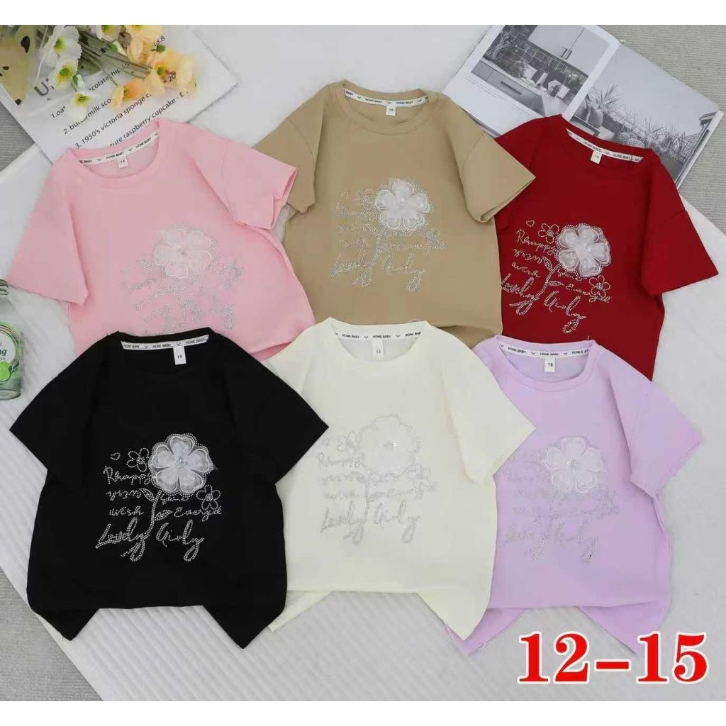 (K015) kaos anak perempuan wanzi kids size 1t sd 7th