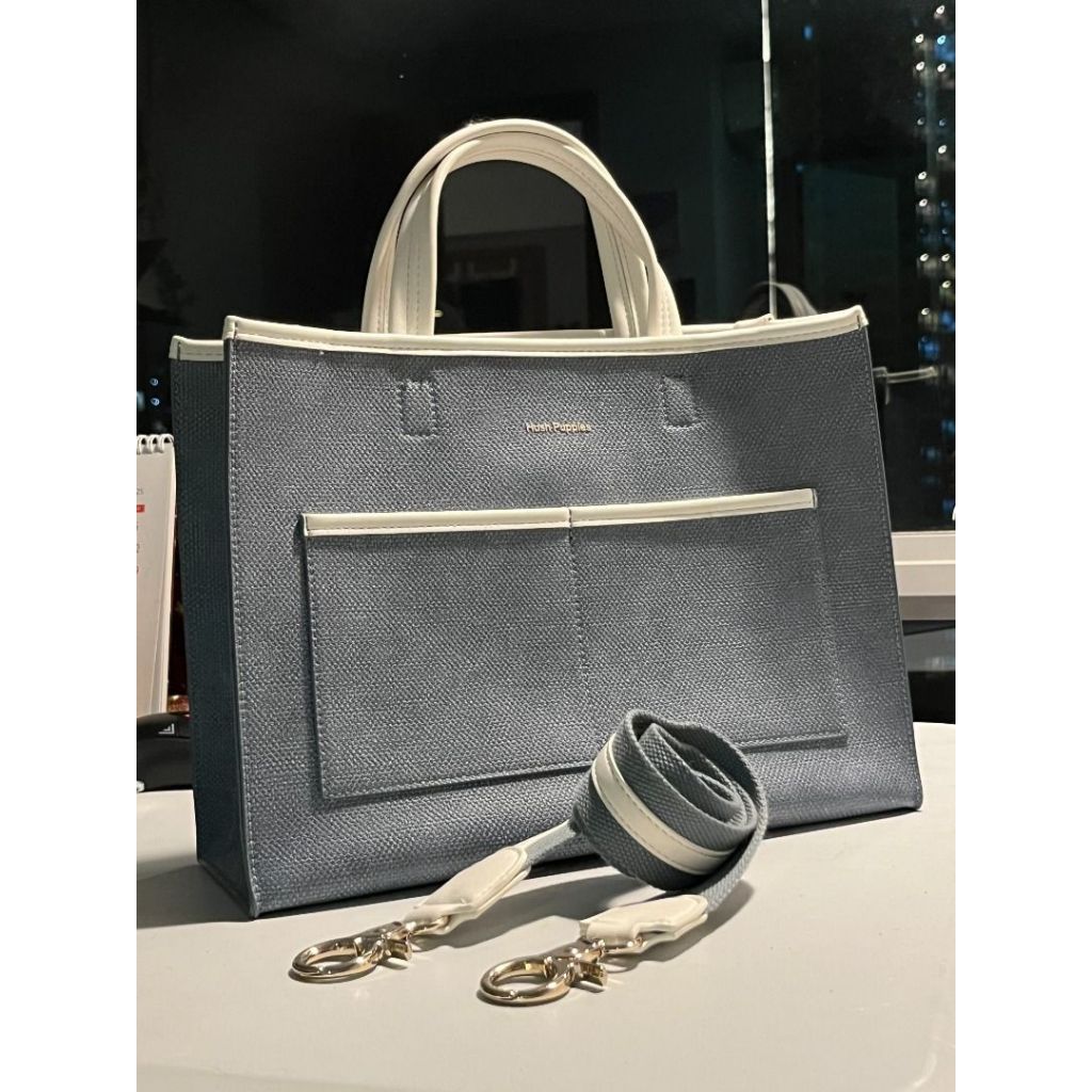 Hush Puppies Duffy Handle Blue [Preloved]