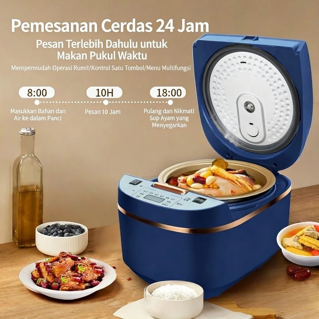 2 Liter Rice Cooker Digital Low Carbo/Magicom Mini/Portable Multifungsi Kapasitas Besar MAGICOM