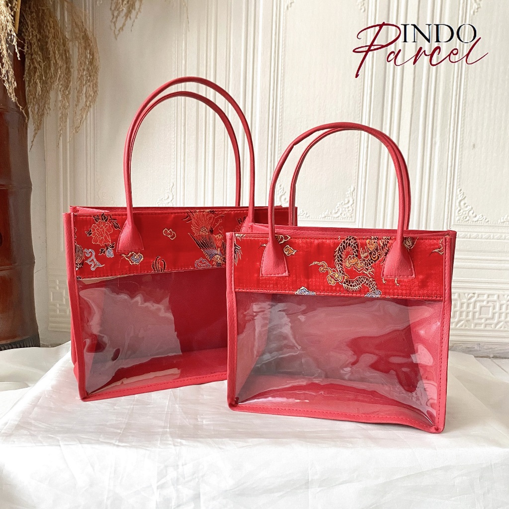 INDOPARCEL - Hampers Mika Cheongsam Tas Parsel Hantaran Bungkus Kemasan Tas Hadiah Tahun Baru Imlek