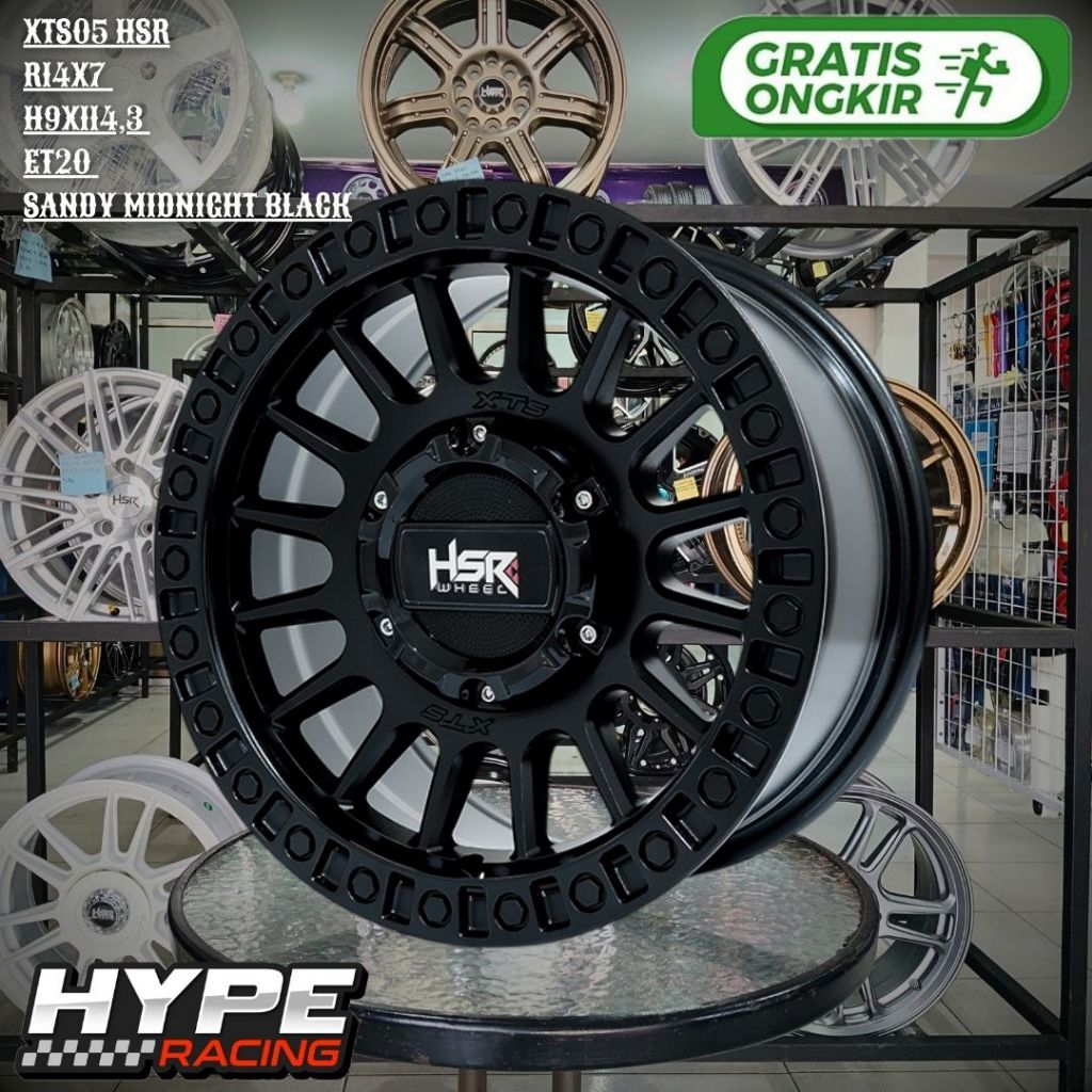 Velg Mobil HSR WHEEL Tipe XTS05 R14 untuk Grandmax , L300 , Kuda , Xenia Pelek Ring 14 Murah