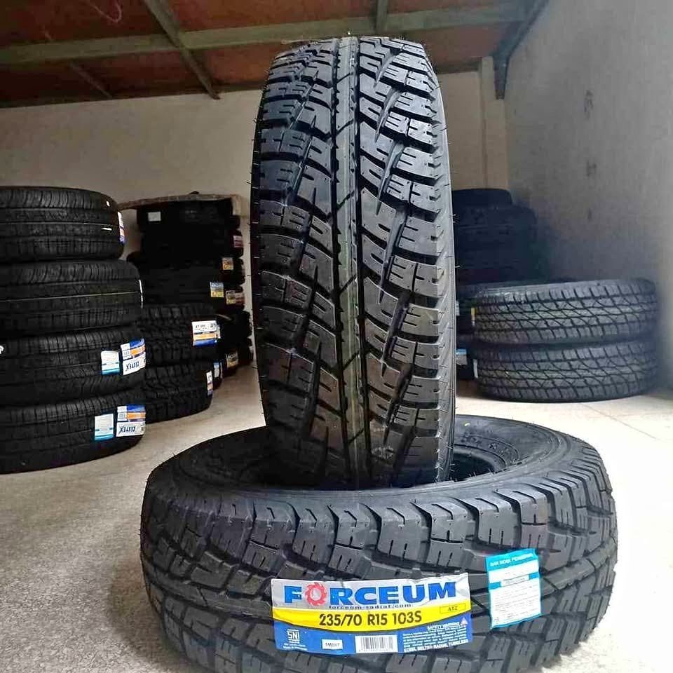Ban mobil semi Rimba R15 Ukuran 235 70 Ring 15 Forceum AT
