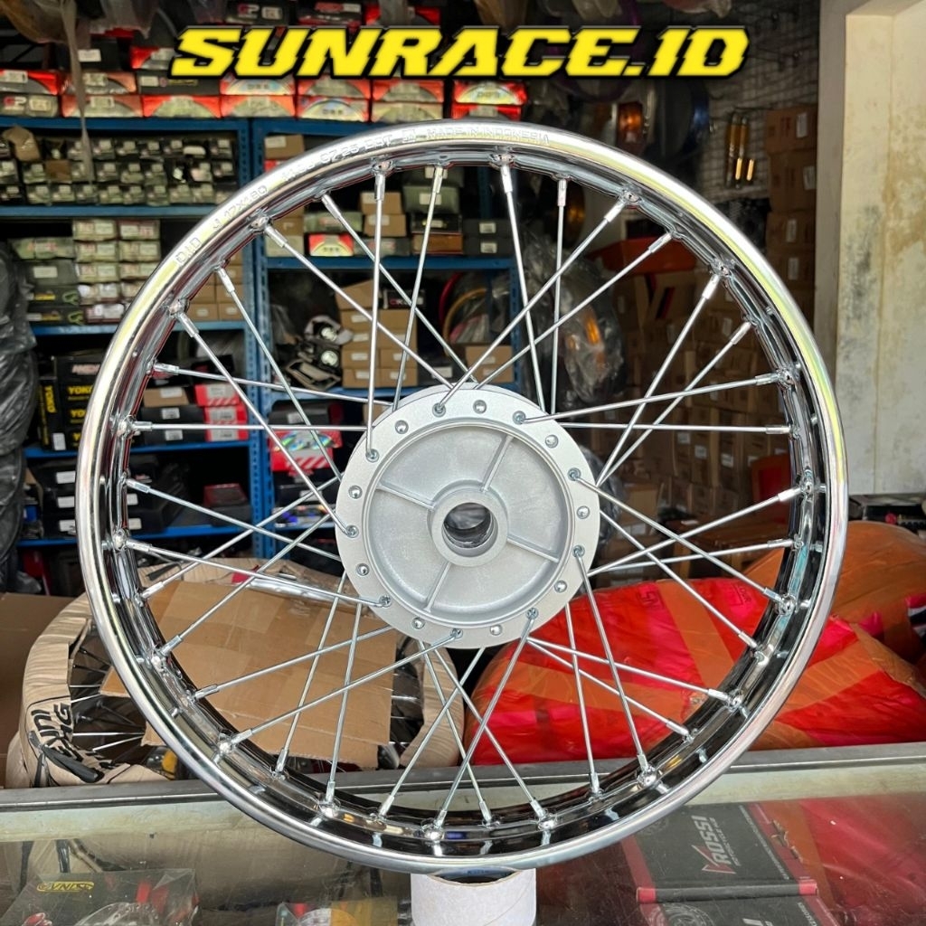 Velg / Pelek Jari Jari Belakang Ukuran 160 Ring 17 DID Motor Honda Supra X Lama, Supra Fit Lama, PNP