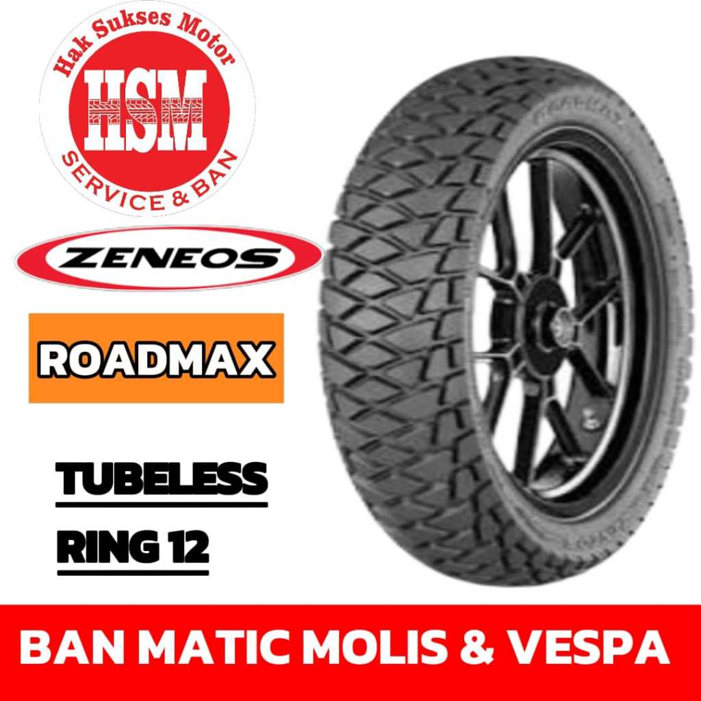 BAN ZENEOS ROADMAX RING 12 TUBLES MATIC NEW SCOOPY SEMI TRAIL.