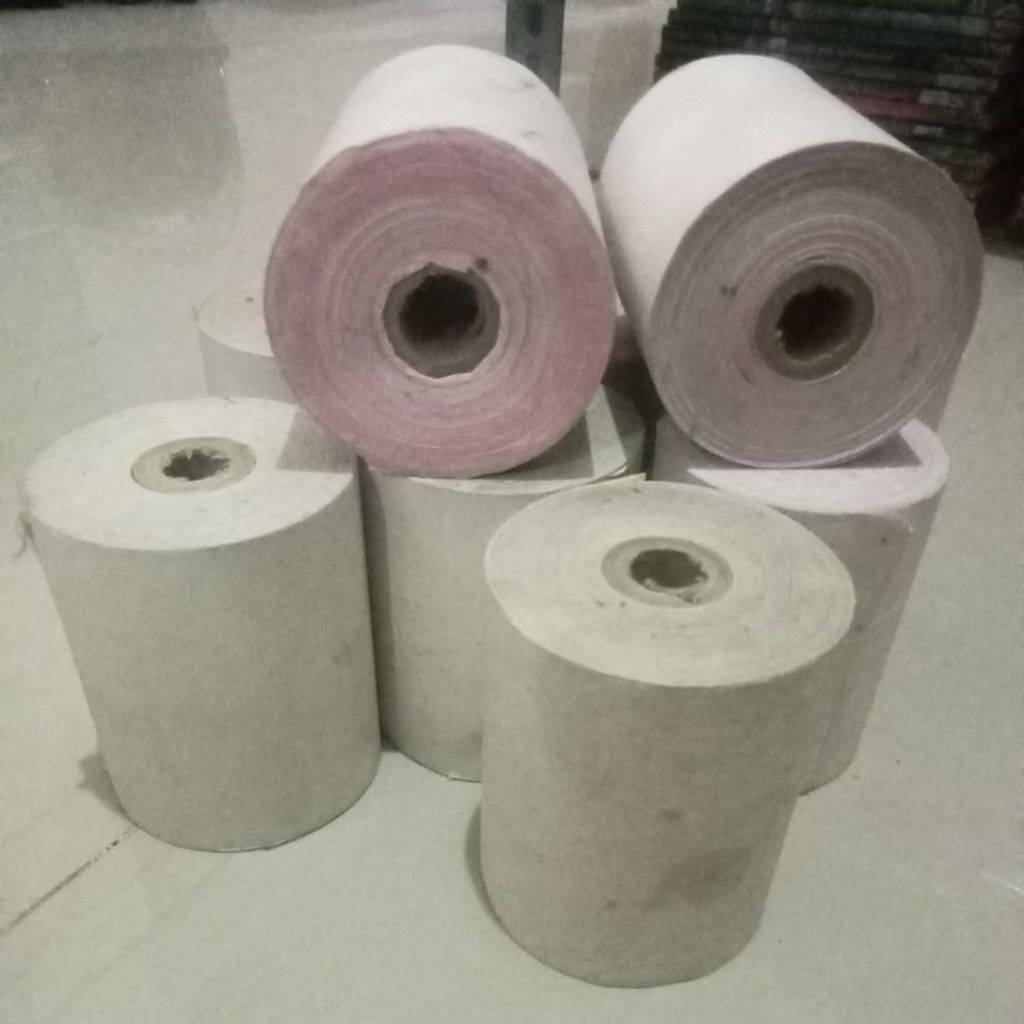 Kertas Thermal 3 Ply With Core (Jenis Kertas Buram) Harga Untuk 9 Roll
