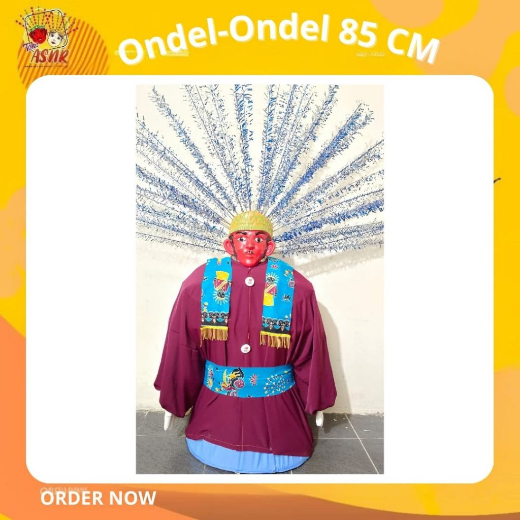 Ondel-ondel 85 CM Topeng Fiber Kecil