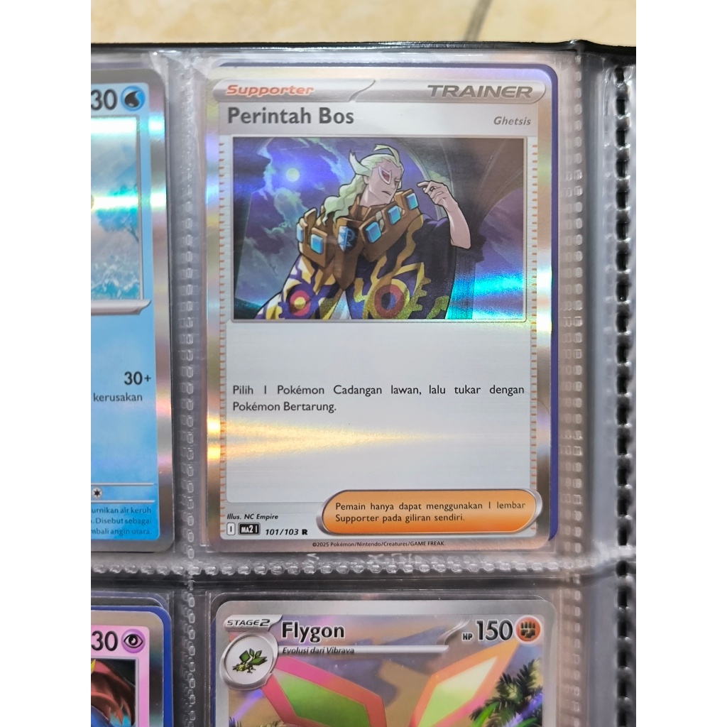 Perintah Bos R 101/103 Pokemon TCG Indonesia MA2 Kobaran Biru