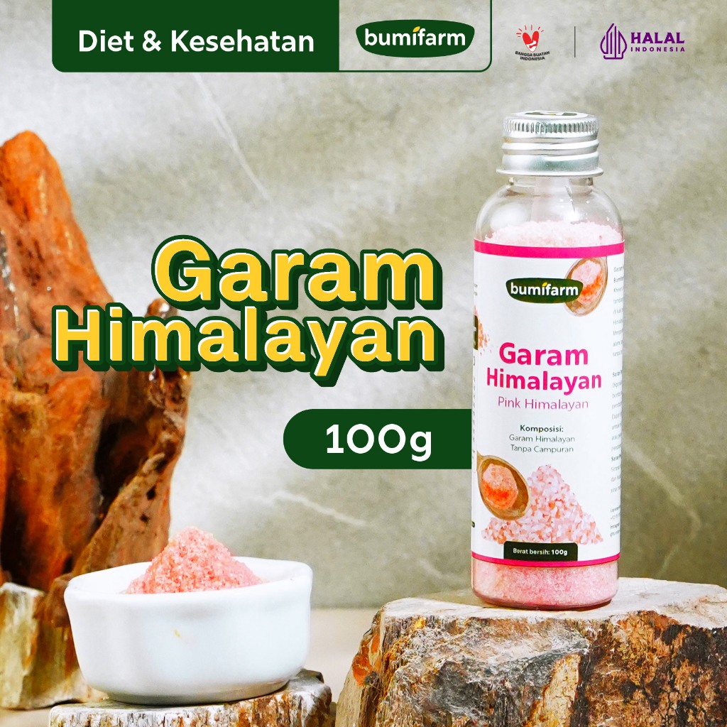 HIMALAYAN SALT ORGANIC 100G / PINK HIMALAYAN PREMIUM PAKISTAN / HIMALAYAN SALT ORIGINAL / GARAM HIMA