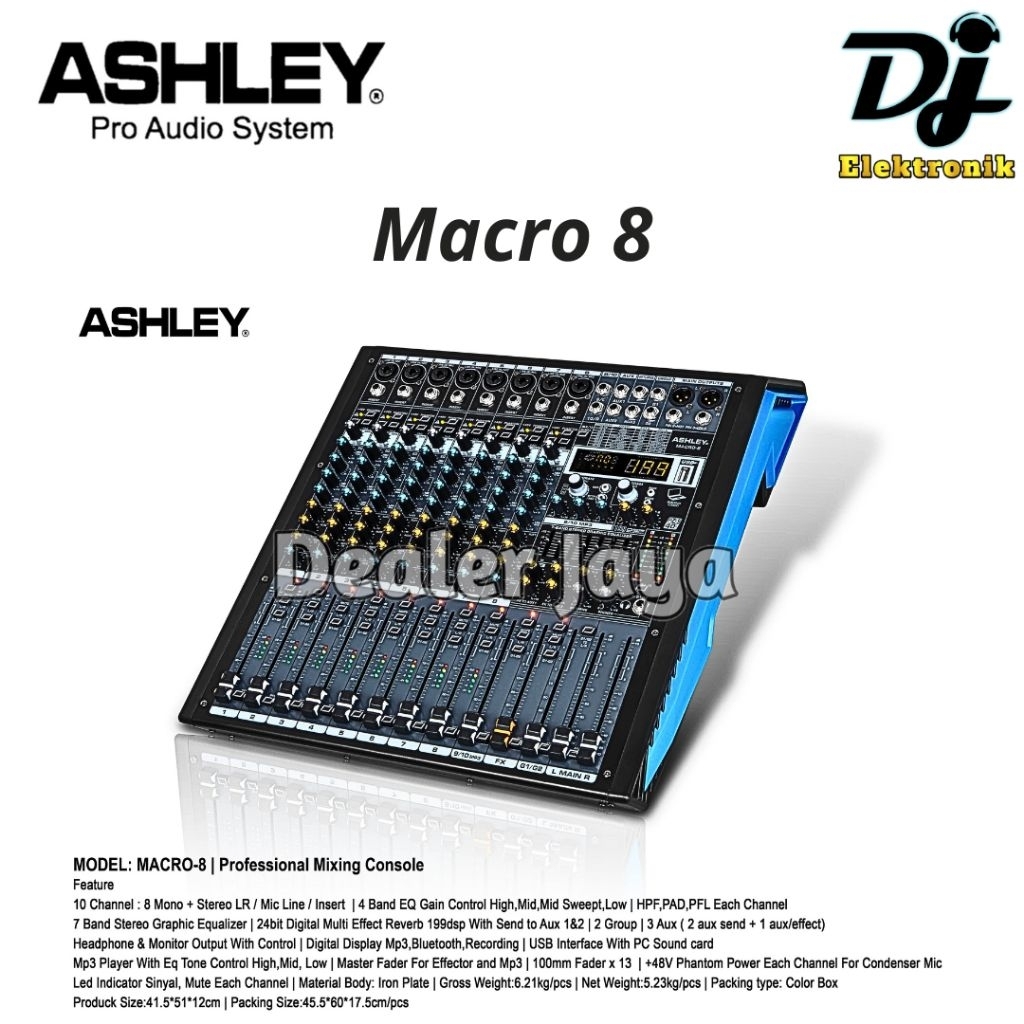 Mixer Analog Ashley MACRO 8 / MACRO8 - 8 channel