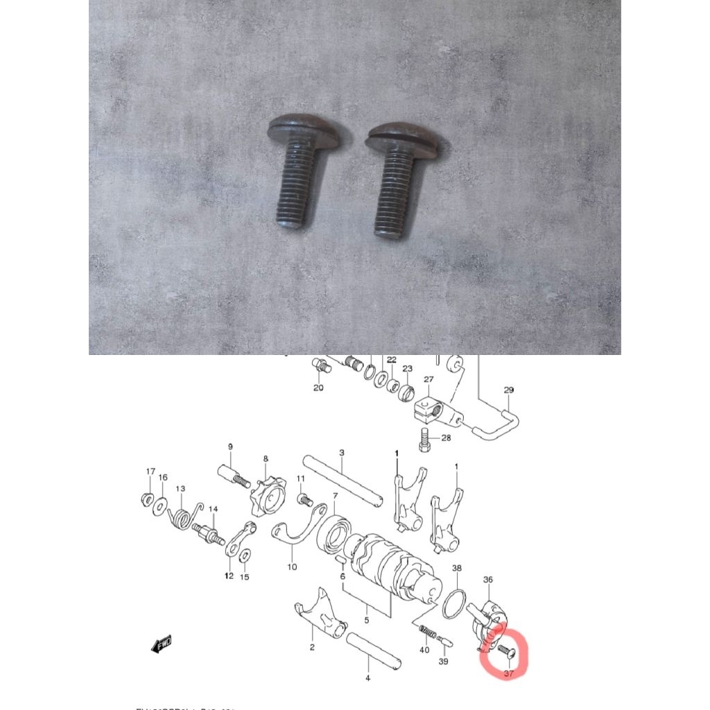 Baut Switch Netral Satria Fu Karbu Original Copotan