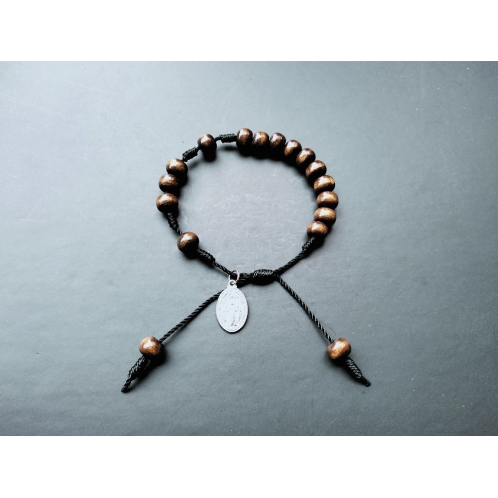 G1037 GELANG ROSARIO KAYU GELANG BUNDA MARIA KATOLIK