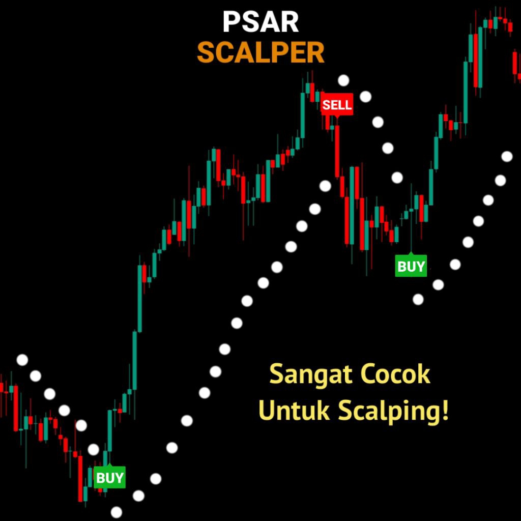 PSAR Scalper – Indikator Scalping | Auto Buy Sell Signal For TradingView ( Lifetime )