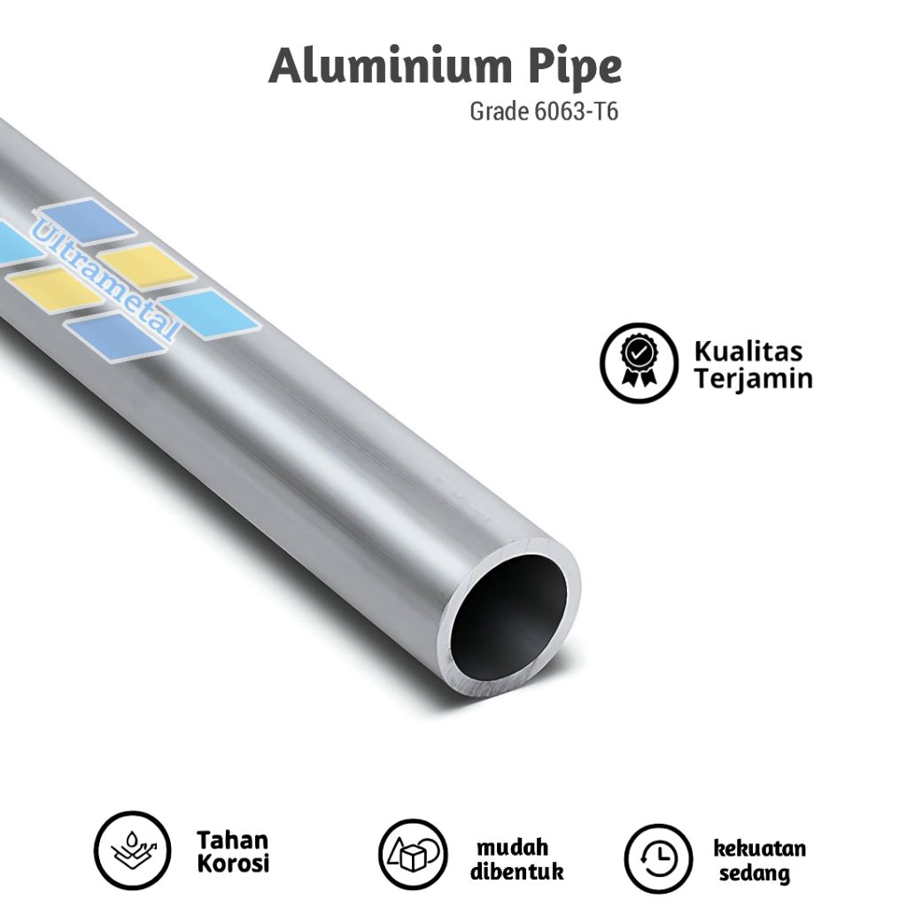 PIPA ALUMINIUM OD 22MM X T 2MM | PIPA ALUMINIUM 6063 PER 1CM