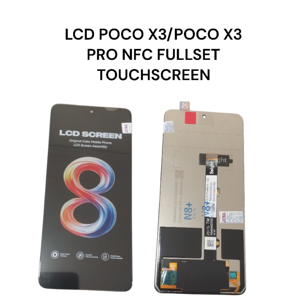 LCD POCO X 3/POCO X 3 PRO NFC FULLSET TOUCHSCREEN
