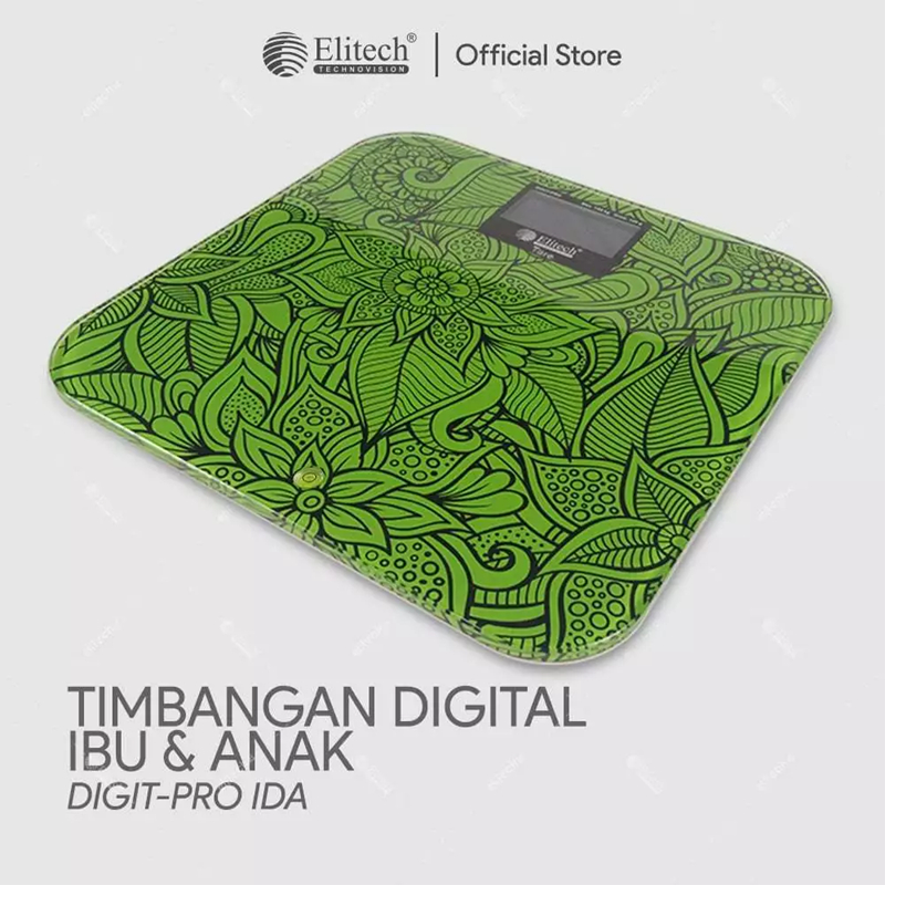 Elitech Digital Scale / Timbangan Badan Digital Ibu & Anak Digit-Pro IDA