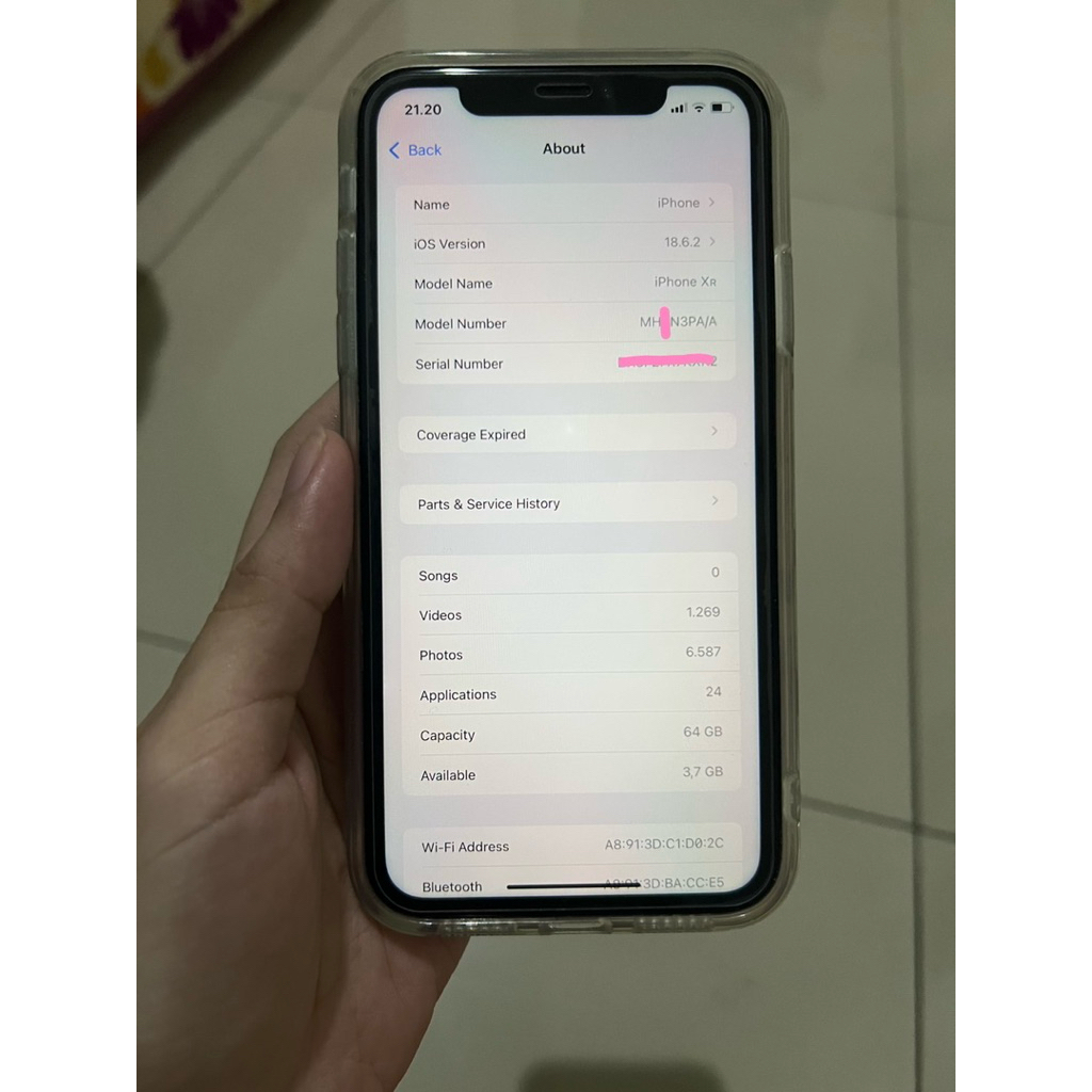 iPhone XR 64GB White Putih BH 73% iBox Fullset ORI NO MINUS FATAL