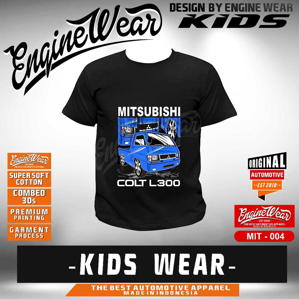 kaos anak MITSUBISHI L300 kaos L300 baju tshirt kaos mobil pickup MIT004A